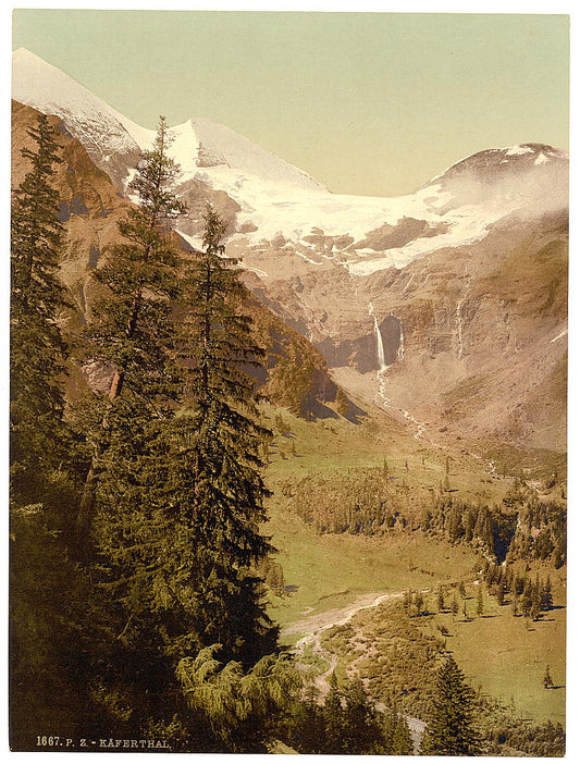 A picture of Kaferthal (i.e., Kafertal), and Fuseher Giskar, Salzburg, Austro-Hungary