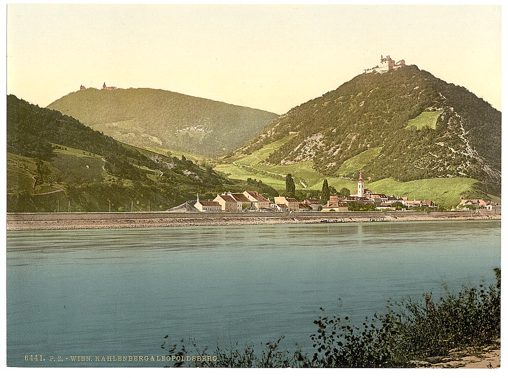 A picture of Kahlenberg and Leopoldsberg, Vienna, Austro-Hungary