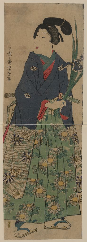 A picture of Kakitsubata o matsu wakashū