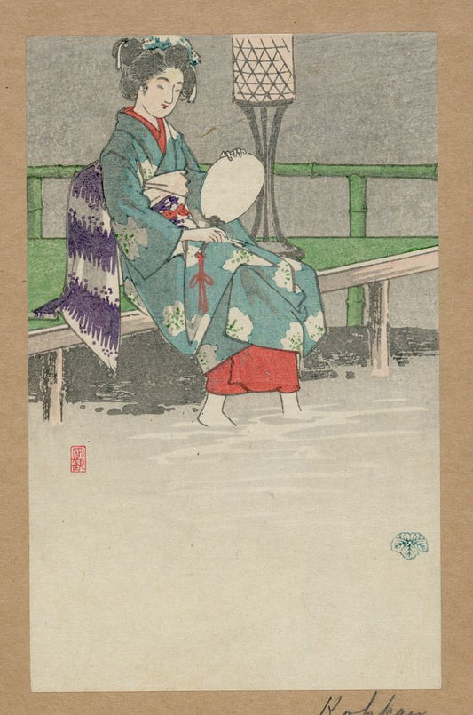 A picture of Kamogawa no yūsuzumi
