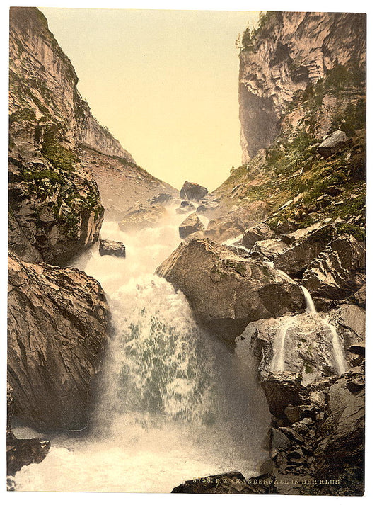 A picture of Kander fall, at Klus, Bernese Oberland, Switzerland