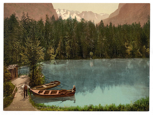 A picture of Kander Valley and Blausee, Mount Doldenhorn, Bernese Oberland, Switzerland