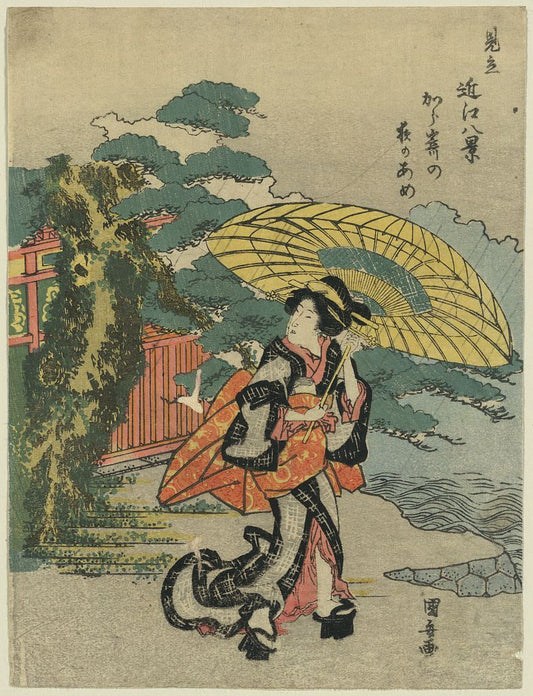 A picture of Karasaki no yoru no ame