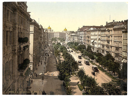 A picture of Karntnerring (i.e., Kärtner-Ring), Vienna, Austro-Hungary