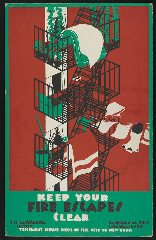 A picture of Keep your fire escapes clear