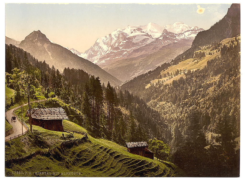 A picture of Kienthal and Alpine hut, Bernese Oberland, Switzerland