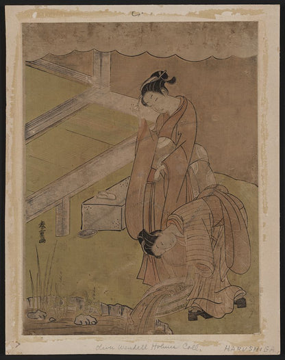 A picture of Kingyo o ike ni suteru onna