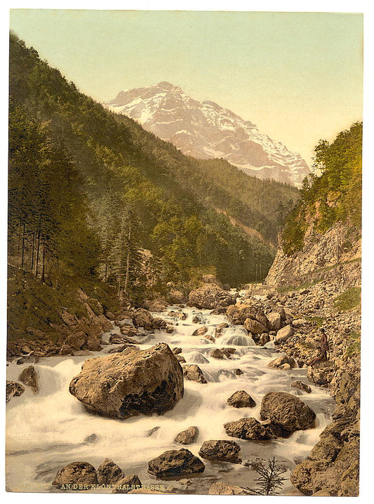 A picture of Klonthal, on the Klothal Road (Lontschtobel and Ruche Garnisch), Glarus, Switzerland 