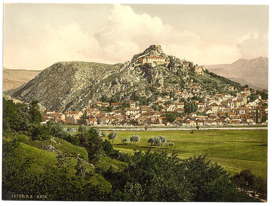A picture of Knin, general view, Dalmatia, Austro-Hungary