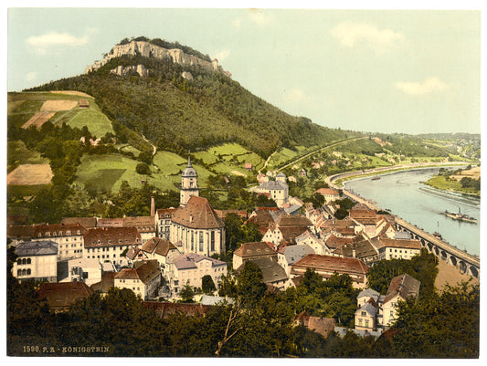 A picture of Konigstein and fortress, Saxony, Germany
