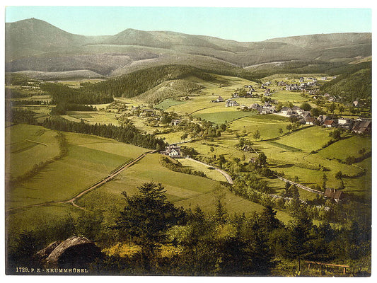 A picture of Krummhubel, with the High Mountains, Riesengebirge, Germany (i.e., Karpacz, Poland)