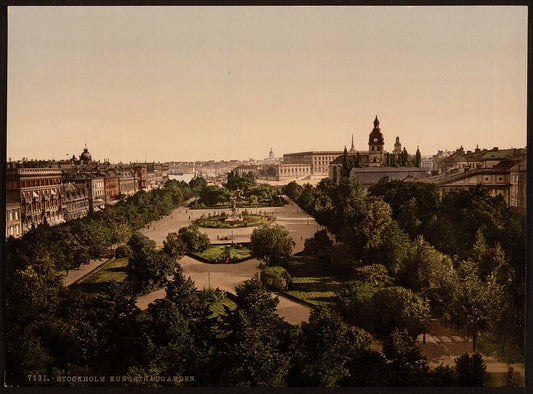 A picture of Kungstradgarden, Stockholm, Sweden