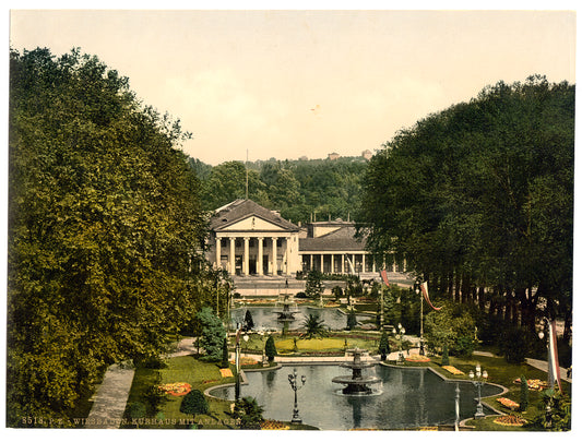 A picture of Kurhaus and surroundings, Wiesbaden, Hesse-Nassau, Germany