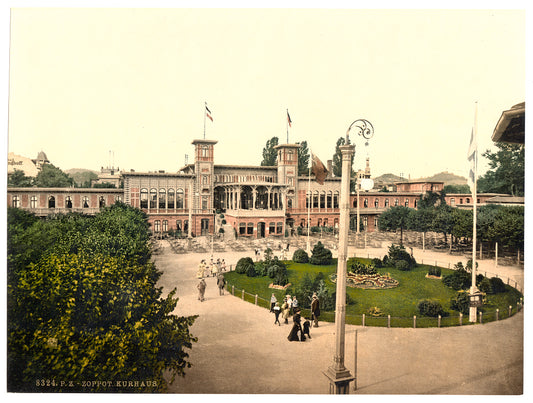 A picture of Kurhaus, Zoppot, East Prussia, Germany (i.e., Sopot, Poland)