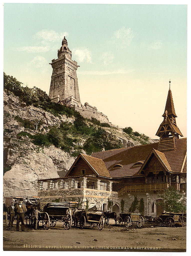 A picture of Kyffhauser and monument and restaurant, Thuringia, Germany