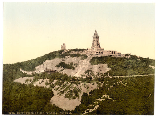 A picture of Kyffhauser and Monument from Gitenkopf, Thuringia, Germany
