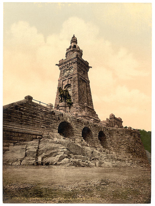 A picture of Kyffhauser and monument, Thuringia, Germany