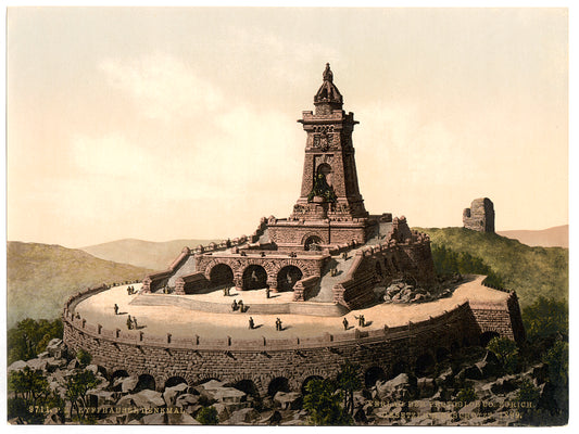 A picture of Kyffhauser and monument, Thuringia, Germany