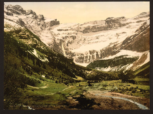 A picture of La Cirque and waterfall, Gavarnie, Pyrenees, France