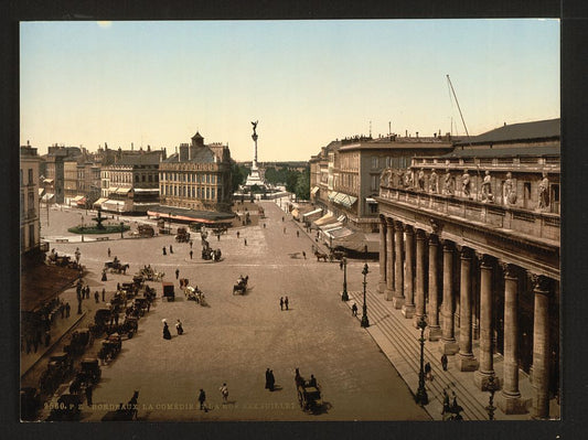 A picture of La Comédie and rue Juillet XXX, Bordeaux, France