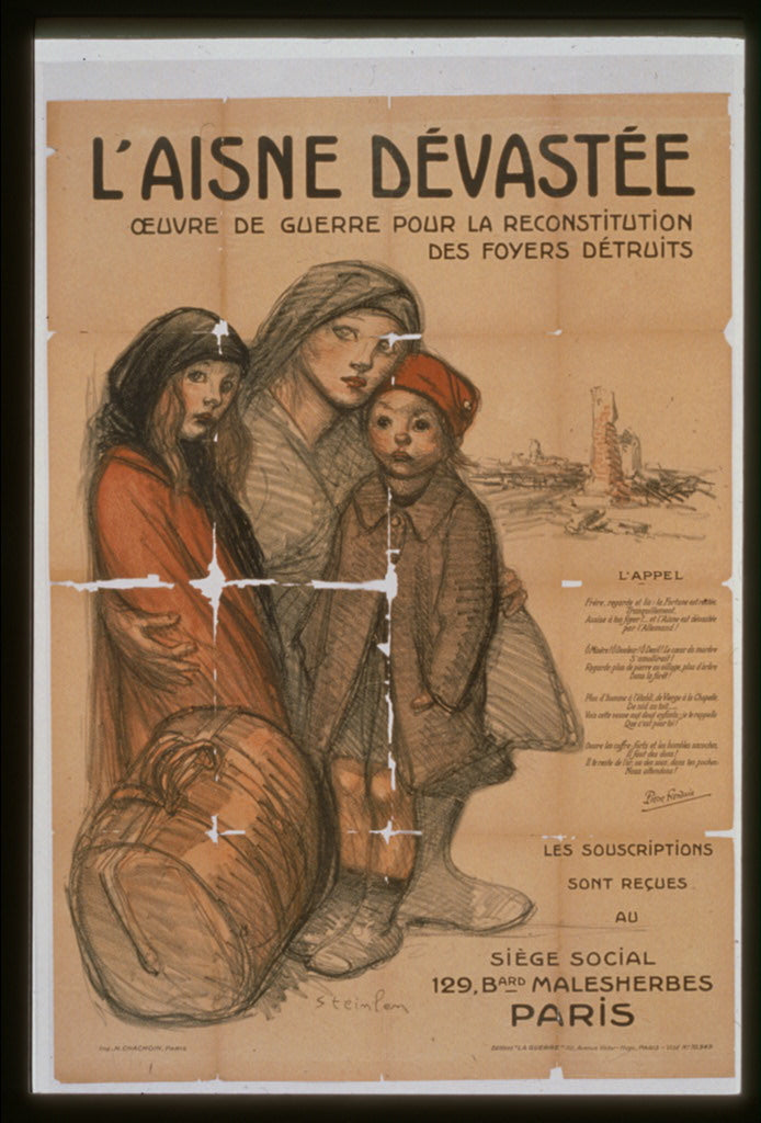 A picture of L'Aisne dévastée. Oeuvre de guerre pour la reconstitution des foyers détruits