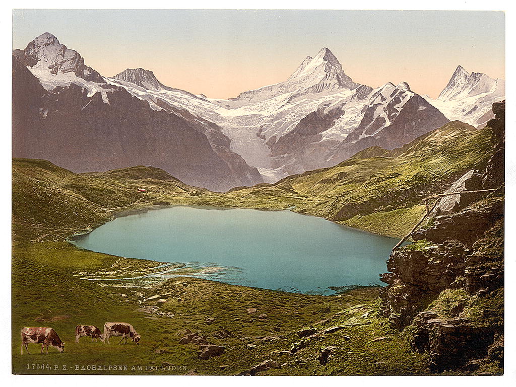 A picture of Lake and Faulhorn, Bernese Oberland, Switzerland