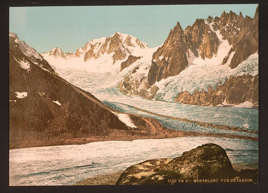 A picture of Lake Blanc view of the "Garden," Chamonix Valley, France