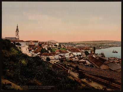 A picture of Landing place and cathedral, Belgrade, Servia