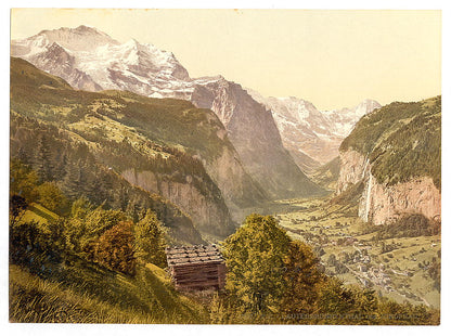 A picture of Lauterbrunnen Valley and Jungfrau, Bernese Oberland, Switzerland