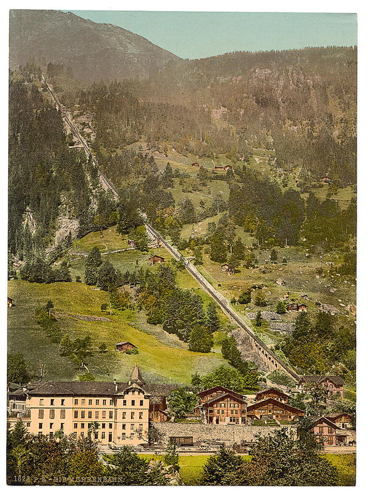 A picture of Lauterbrunnen Valley and Murren Railway, Bernese Oberland, Switzerland