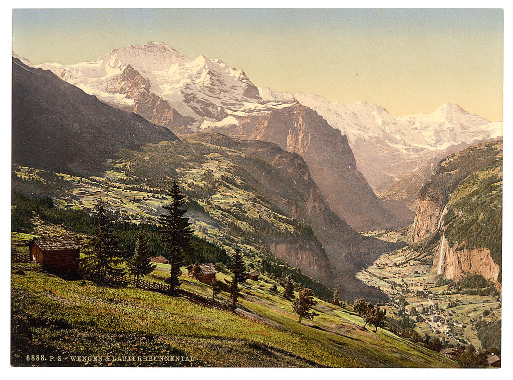 A picture of Lauterbrunnen Valley and Wengen, Bernese Oberland, Switzerland