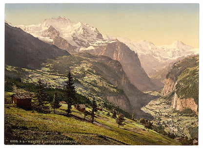 A picture of Lauterbrunnen Valley and Wengen, Bernese Oberland, Switzerland