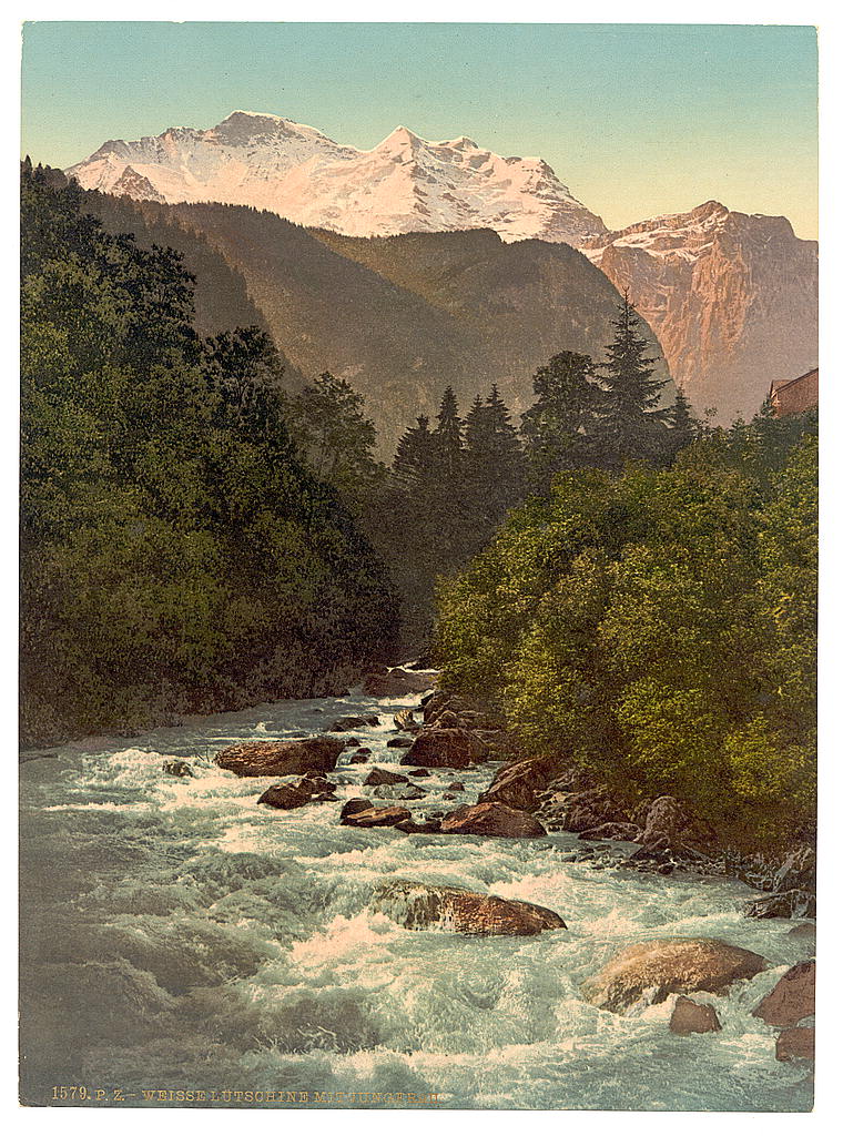 A picture of Lauterbrunnen Valley, Jungfrau and White Lutschine, Bernese Oberland, Switzerland
