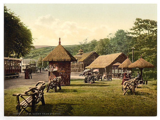 A picture of Laxey tram station, Isle of Man