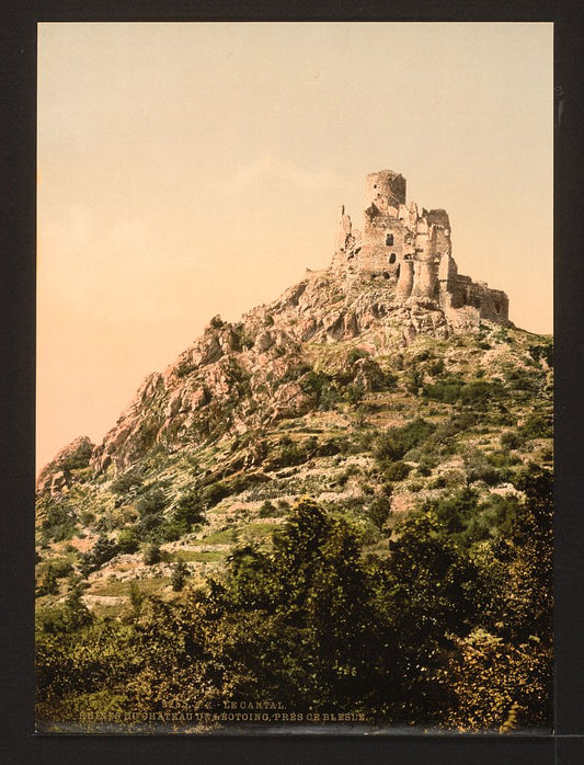 A picture of Le Cantal, Chateau de Leoting, near Blesle, Auvergne Mountains, France