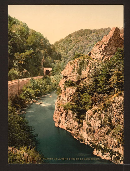 A picture of Le Cantal, gorge of the Cère river, Auvergne Mountains, France