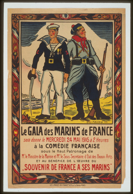 A picture of Le gala des marins de France . . . á la Comédie Française
