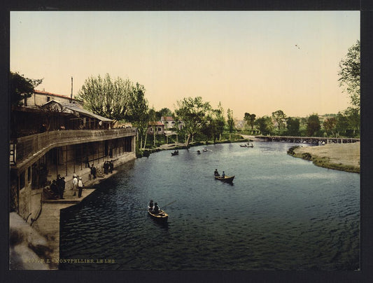 A picture of Le Les (i.e., Lez), Montpelier, France