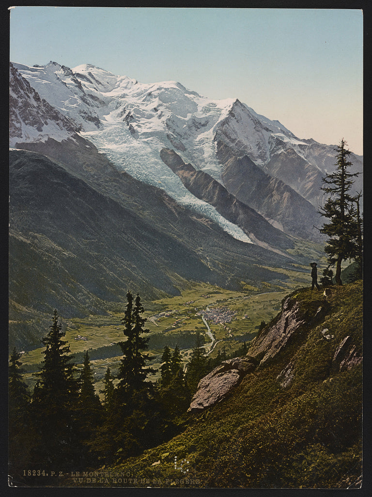 A picture of Le Montblanc, vu de la route de la Flégere