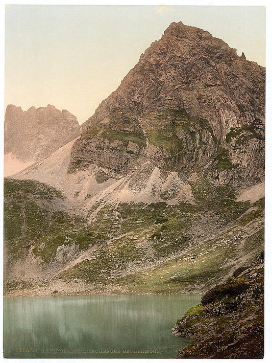 A picture of Lermoos, the Drachensee, Tyrol, Austro-Hungary