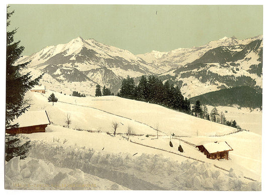 A picture of Leysin, Chaussy and the Ormont Valley in winter, Vaud, Canton of, Switzerland