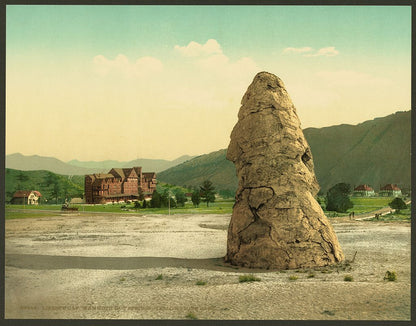 A picture of Liberty Cap, Mammoth Hot Springs, Yellowstone Park