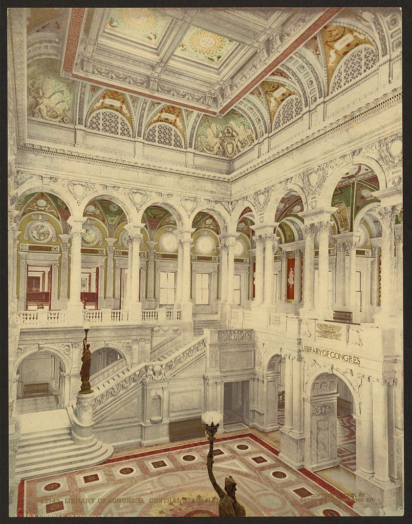 A picture of Library of Congress, central stair hall