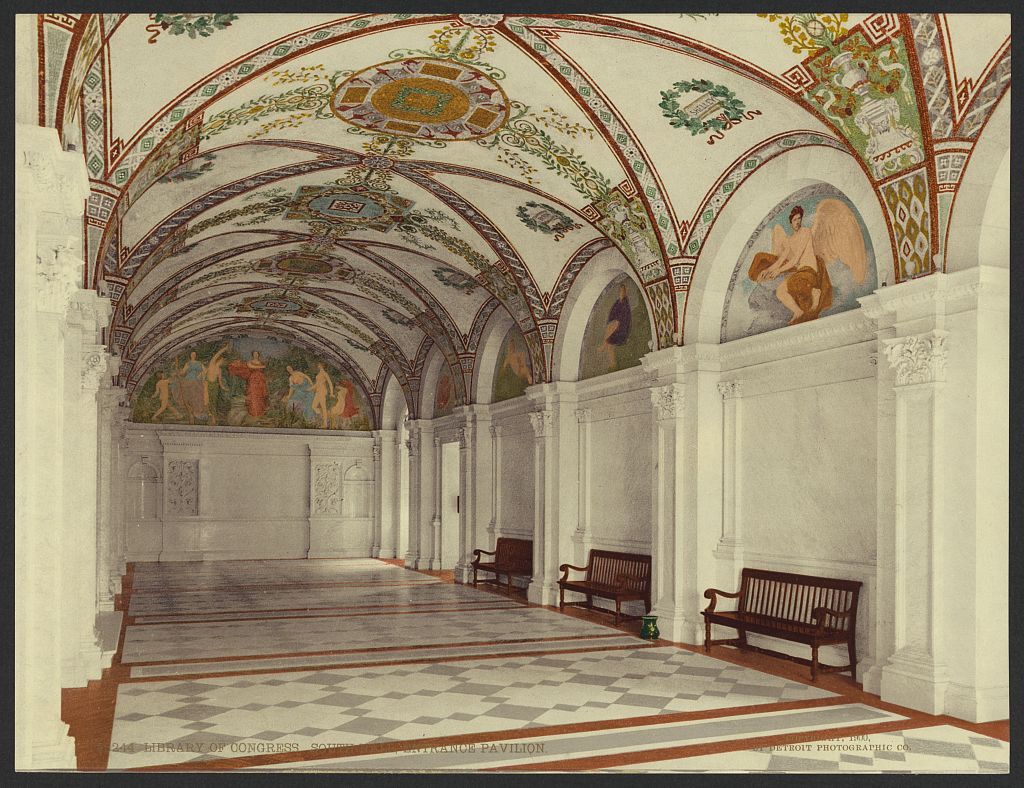 A picture of Library of Congress. South Hall, entrance pavilion