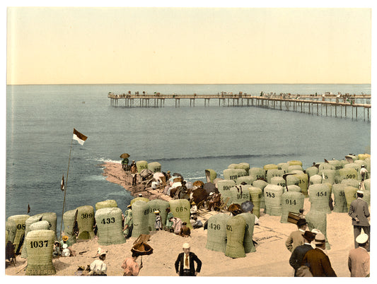 A picture of Life on the sands, the pier, Norderney, Germany