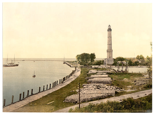 A picture of Lighthouse, Swinemunde, Pomerania, Germany (i.e., Świnoujście, Poland)
