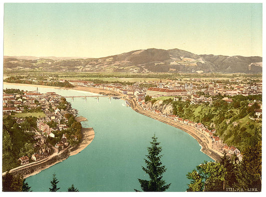 A picture of Lintz (i.e., Linz), general view, Upper Austria, Austro-Hungary