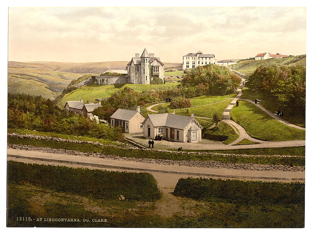 A picture of Lisdoonvarna. County Claire (i.e. Clare), Ireland