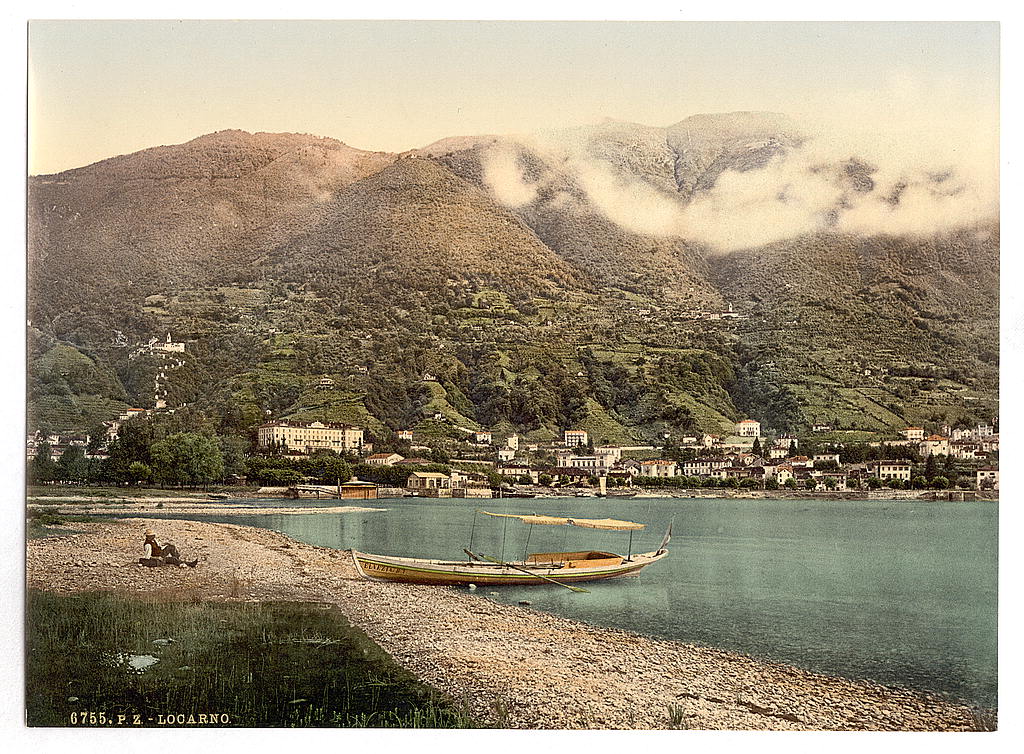 A picture of Locarno, view of the lake, Tessin, Switzerland