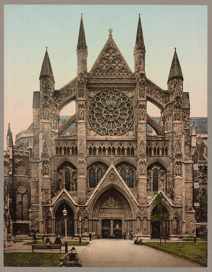 A picture of London. Westminster Abbey. North Door